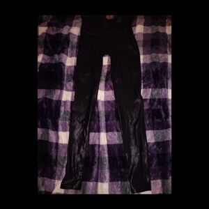 SPANX Black Leggings with Red Tag